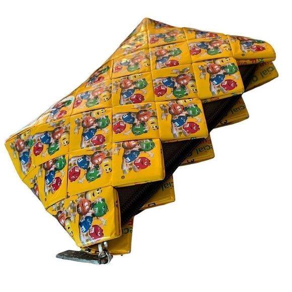 Mitz M&Ms Candy Wrapper Zippered Clutch - Picture 1 of 4